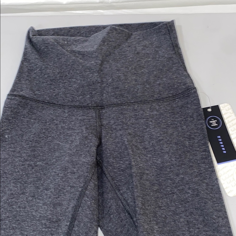 lululemon athletica Gray Wunder Under Cotton PANT High-Rise Hug Leggings NWT 2 - Picture 7 of 9